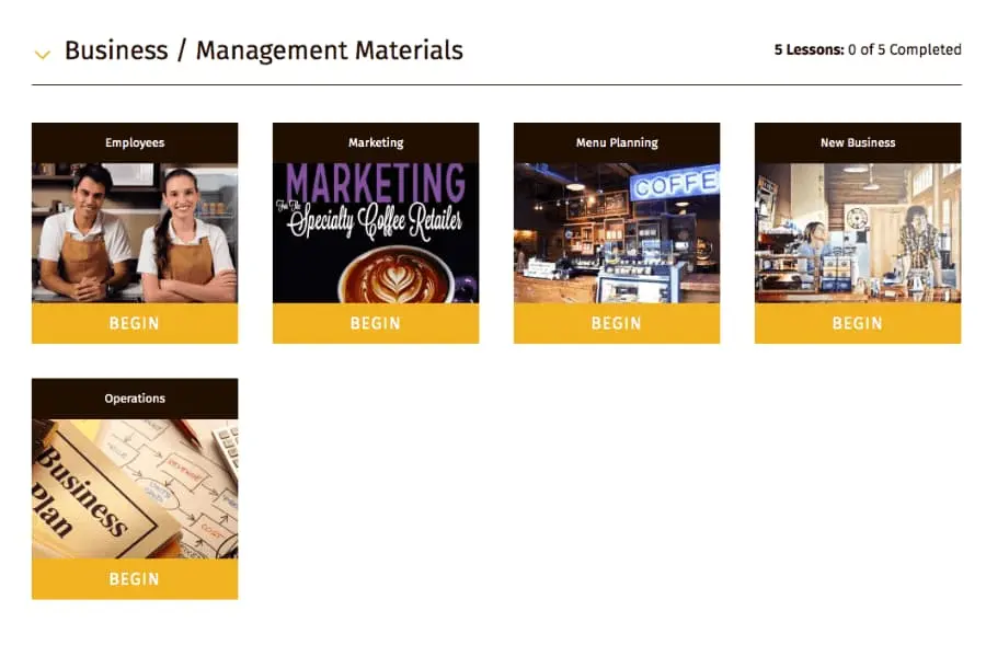 Retailer training modules